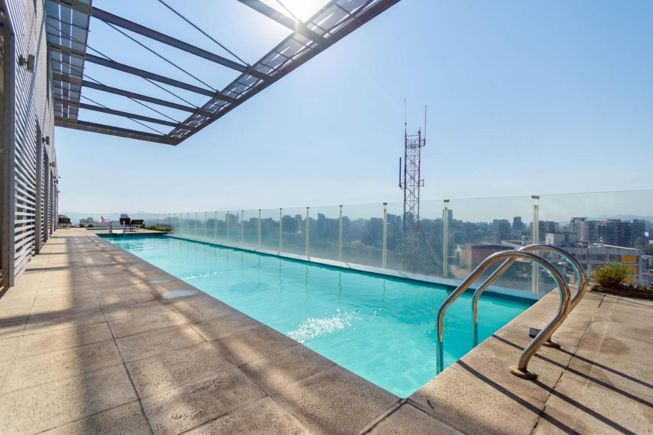 Tribeca Twin Room - Studio With Pool, Wifi, Ac Santiago de Chile Exterior foto
